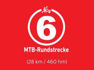 Mountainbikestrecke 6 in der Rhön